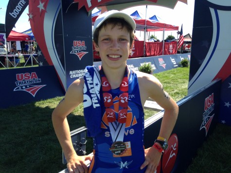Sophomore Andy Krueger Balances School and Triathlons