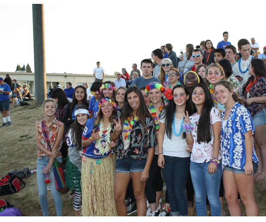 La Salle students support their fellow peers at the Park Rose Football Game on September 12