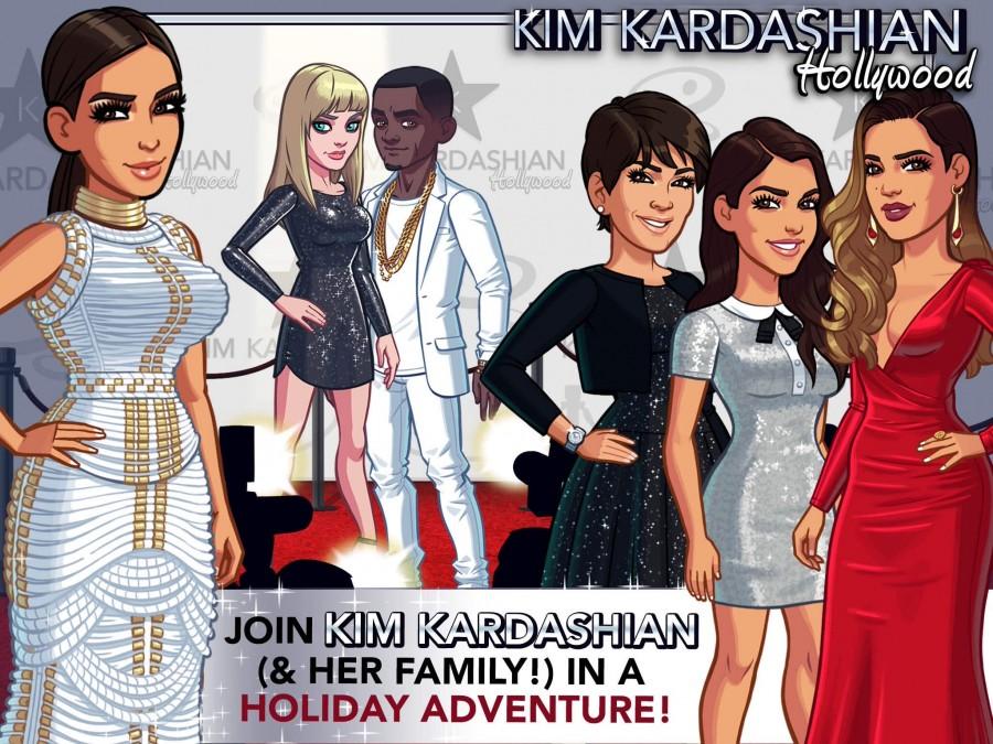 Screenshots of Kim Kardashians iPhone game. 