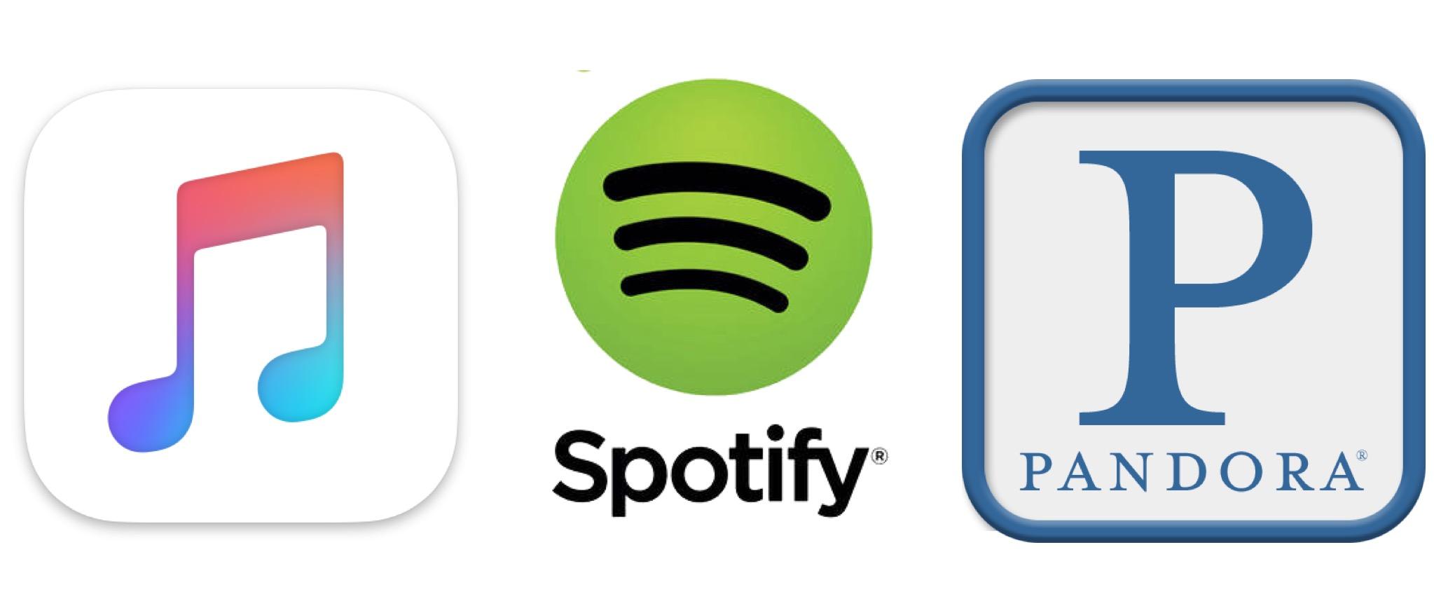 pandora vs spotify vs apple music