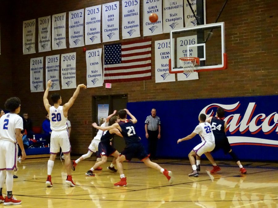 The Falcons in action in the brick oven on Dec. 7, 2018 against Black Hills. 