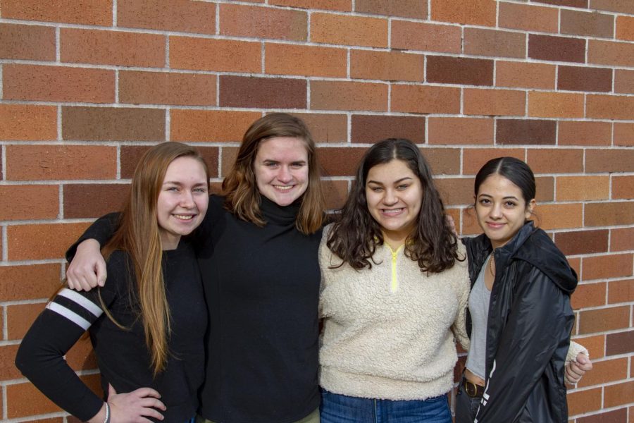 Seniors Kiriahna Edeline, Madison York, Dani Rinz, and Ana Lopez Bonilla were among those who expressed a desire for a change in the dress code policy on nose piercings.