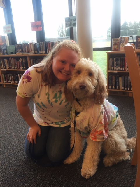 Senior Megan Ehl has been a volunteer puppy raiser for Healing Hounds Service Dogs since July of 2017.