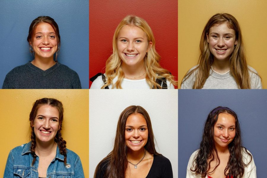 Meet your new members of the editorial board: Maya Smith, Maggie Rasch, Dakota Canzano, Mallory Middendorff, Carlie Weigel, and Maddie Khaw. 