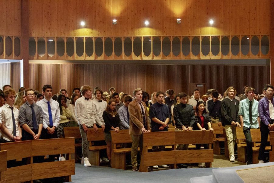 Students gathered at Christ the King for the Welcome Mass on Sept. 11, 2019.