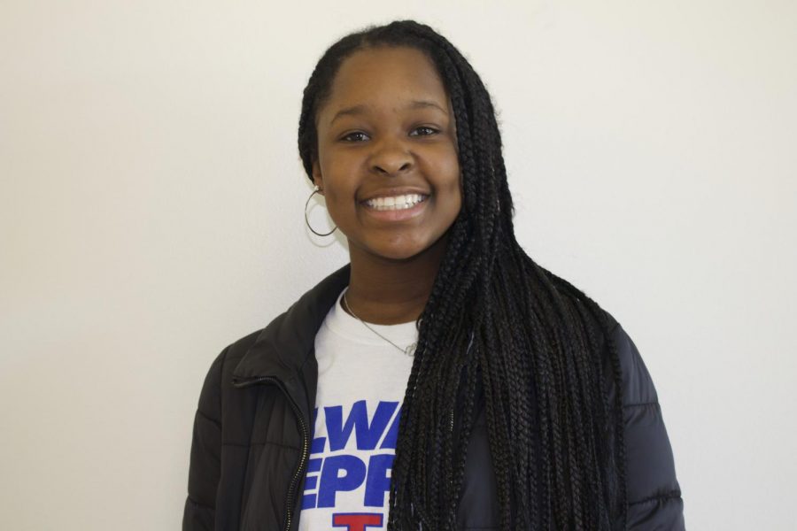 Sophomore Ella Gach plays JV basketball and is a member of the Black Student Union. 
