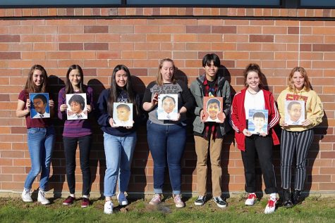 NAHS Students Create Portraits for Children in Malaysia
