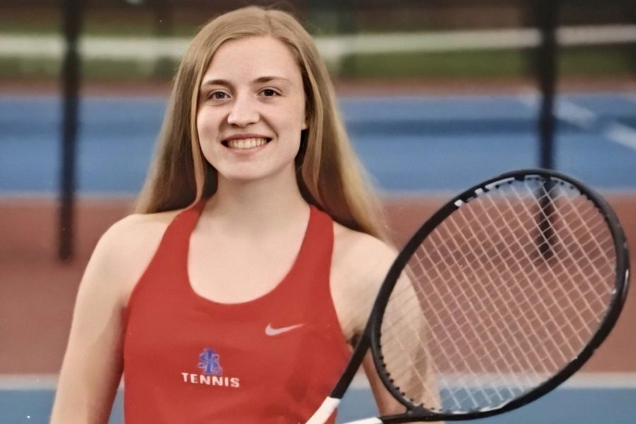 When playing tennis, senior Megan Lamey feels inspired by Serena Williams.