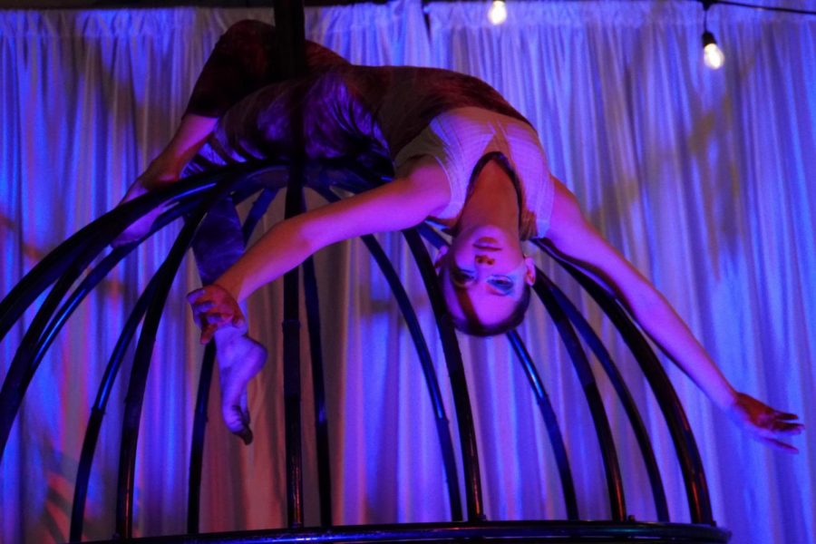 Sophomore Mac Baker has been involved with circus arts for three years and has performed internationally. 