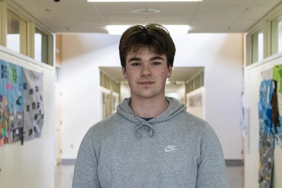 Junior Ryan Cechini takes five advanced courses and is a member of the tennis team. 