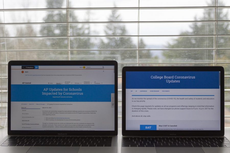 As a result of the coronavirus outbreak, the College Board determined that AP tests will be conducted online this year.