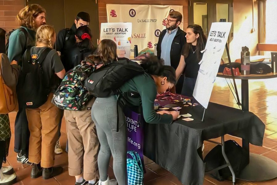 During the Lets Talk event that took place at La Salle in March, students were able to express their opinions about abortion. 