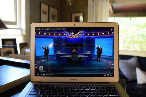 Talking about the vice presidential debate, senior Sawyer Paugh said,