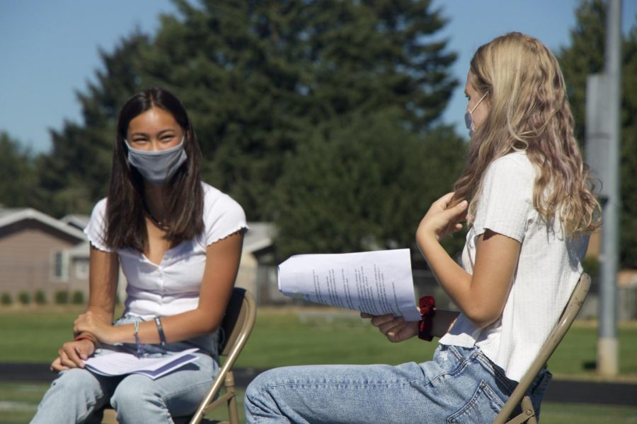 At the beginning of the school year, students came to campus to participate in an outdoor social distanced orientation day. Soon, students will go through another orientation period as the school shifts into hybrid learning.