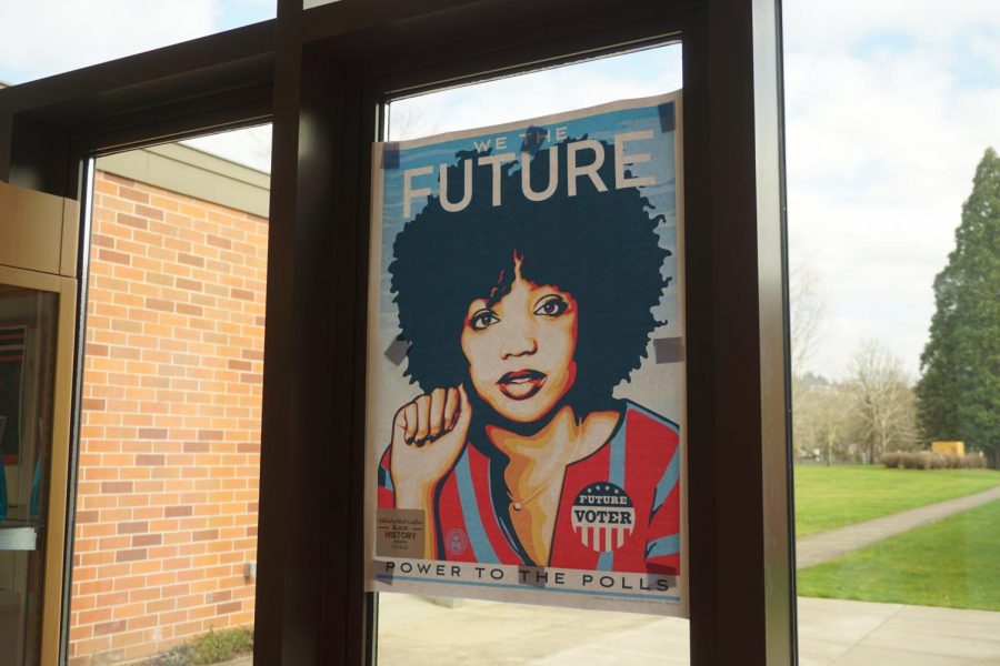 To celebrate Black History Month, posters were plastered to the walls and windows of La Salle.