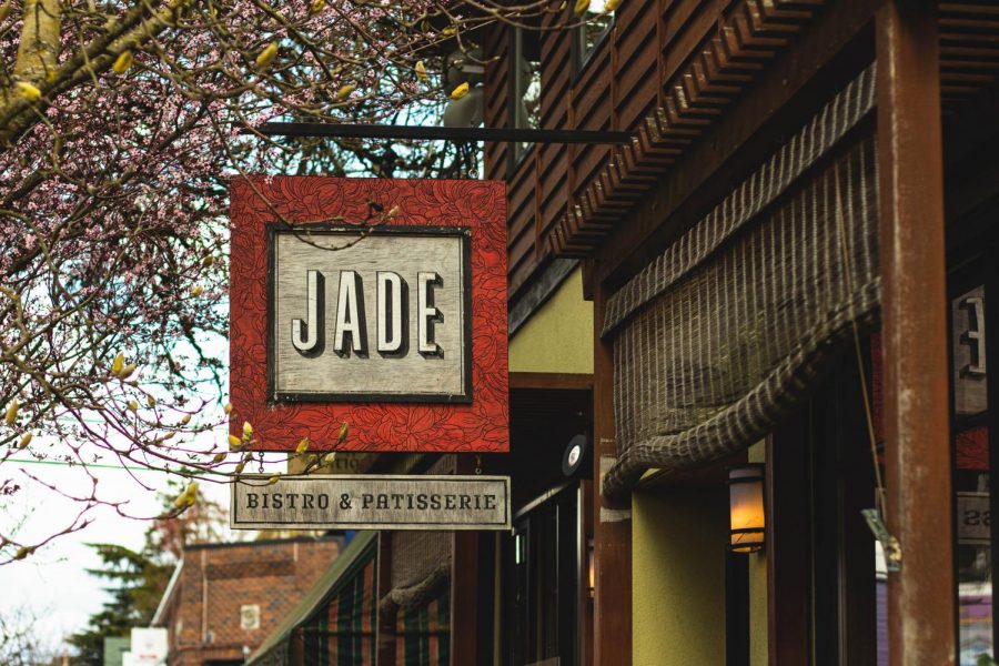 Noemi Skovierova has been working at 
Jade Bistro & Patisserie since September. “We get a lot more takeout orders than I think we would before,” she said on how her job has been different because of the pandemic.