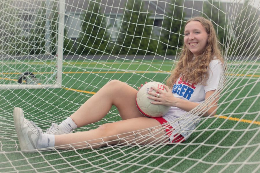 Senior Natalie Pfleger played as a forward for La Salle’s soccer team, becoming a team captain and contributing to their success in the state competition.