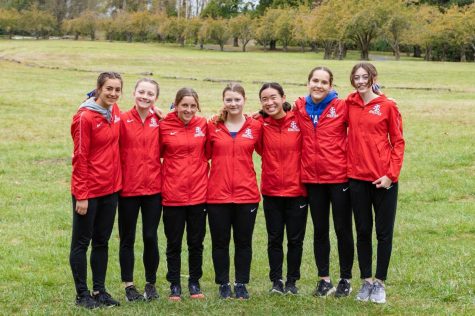 The girls varsity cross country team came in 10th place in state this year. (Photo courtesy of Matt Sandholm)