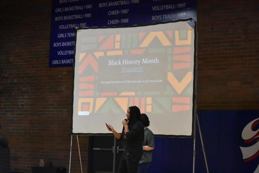 “The purpose of the assembly was to shed light on African Americans, both in our community and outside of our community, that have done anything courageous or any acts of courage,” senior and assembly organizer Allie Ball said.