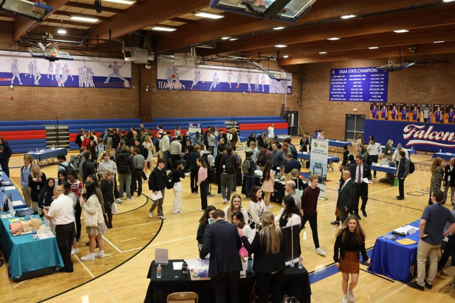 Career Days existed in the past, but didn’t happen for several years, including during COVID-19. However, the event was able to come back a year ago.