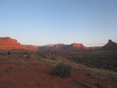 The campsite that we stayed at was surrounded by awe-inducing, massive red rocks and views of snowy mountains. 