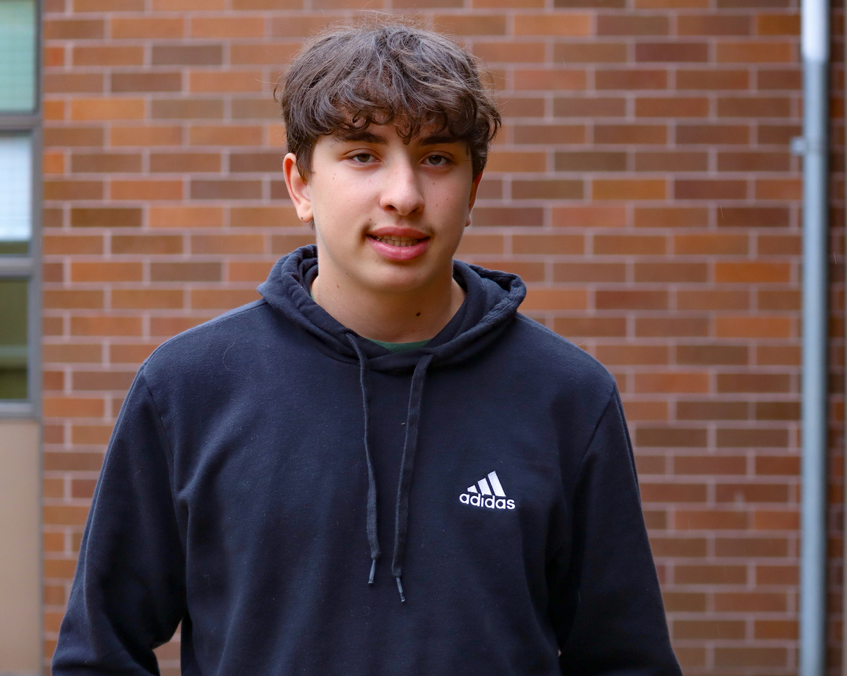  Junior Jonas Caddell thinks his friends would describe him as a chill, laid back person. 