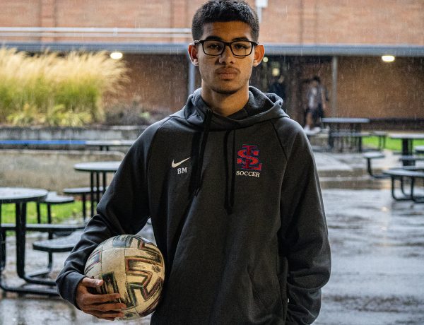Sophomore Ben Macias enjoys the focused, but also fun dynamic of the La Salle soccer squad