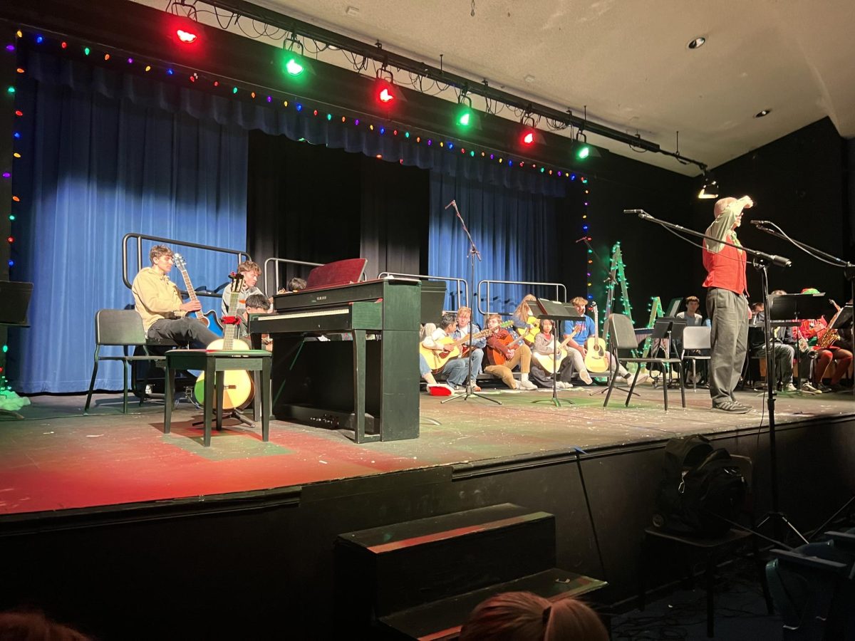 Another angle of the Christmas concert put on by La Salles music students. 