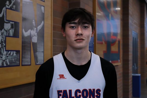 Sophomore Tate Kullberg became interested in basketball because his dad, aunt, and grandpa have all played in the past.  
