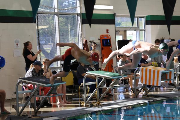 Throughout the span of two days, La Salle varsity swimmers competed in various different events at districts — such as the 200 medley relay and 100 backstroke — while spectators filled the sidelines to cheer.