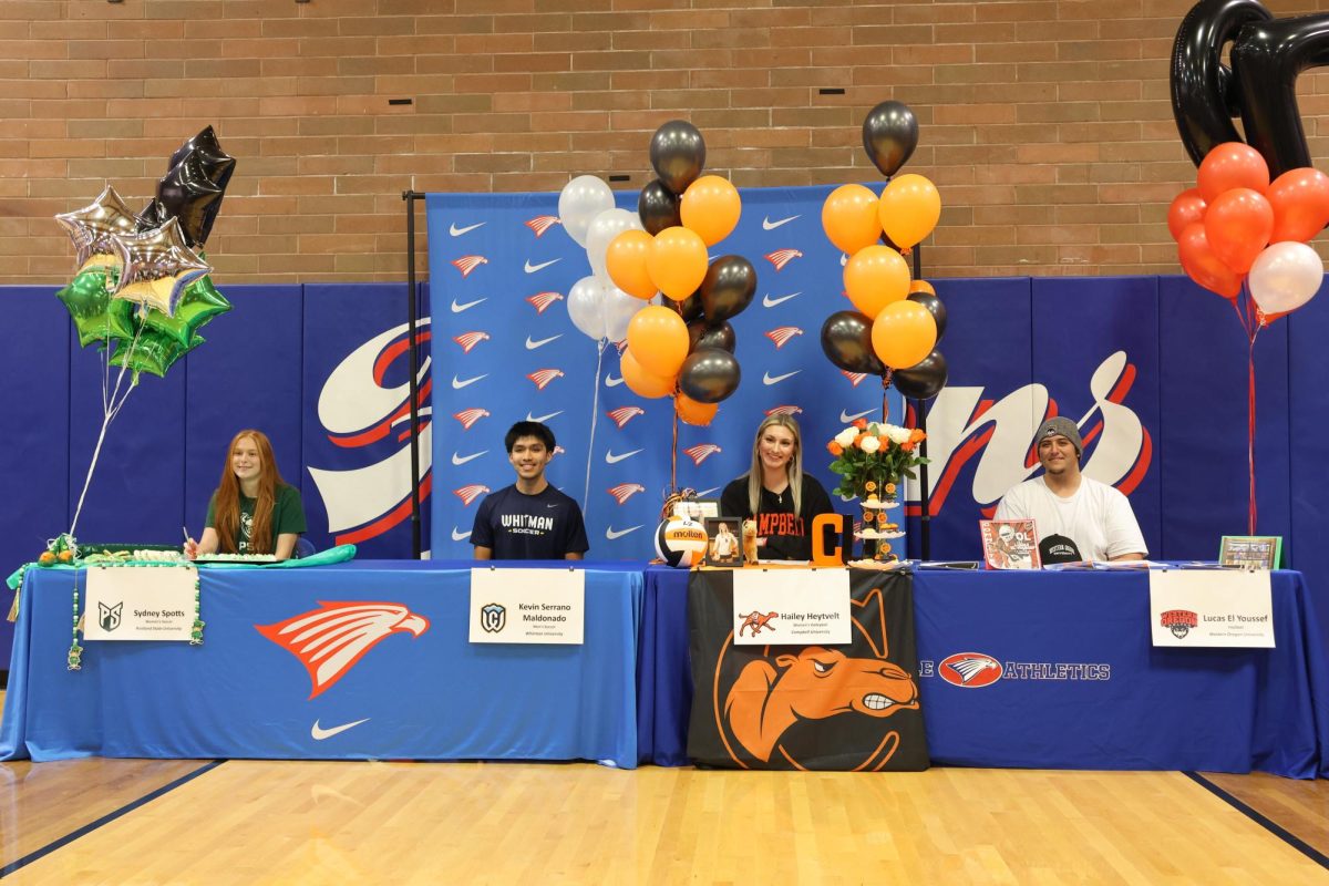 Playing sports in college at any level is a tremendous achievement and four seniors took that step by signing their National Letter of Intent. 