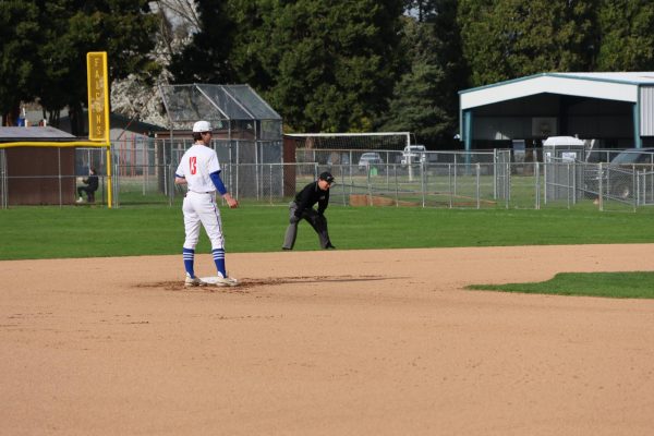 On April 3, the varsity baseball team battled with Nelson at home and came out on top with a final score of 1-0.