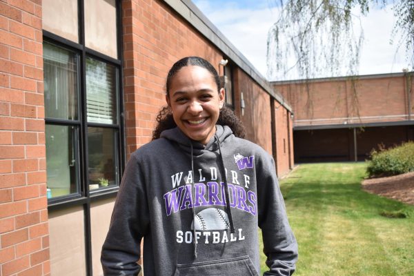 Senior Maili Jackson draws inspiration for playing softball from her cousin who plays in the NFL and a friend’s older sister Alyssa Daniell, a collegiate level softball player at the University of Oregon. Both role models have shown Jackson that “most anybody can go to that level,” she said. 