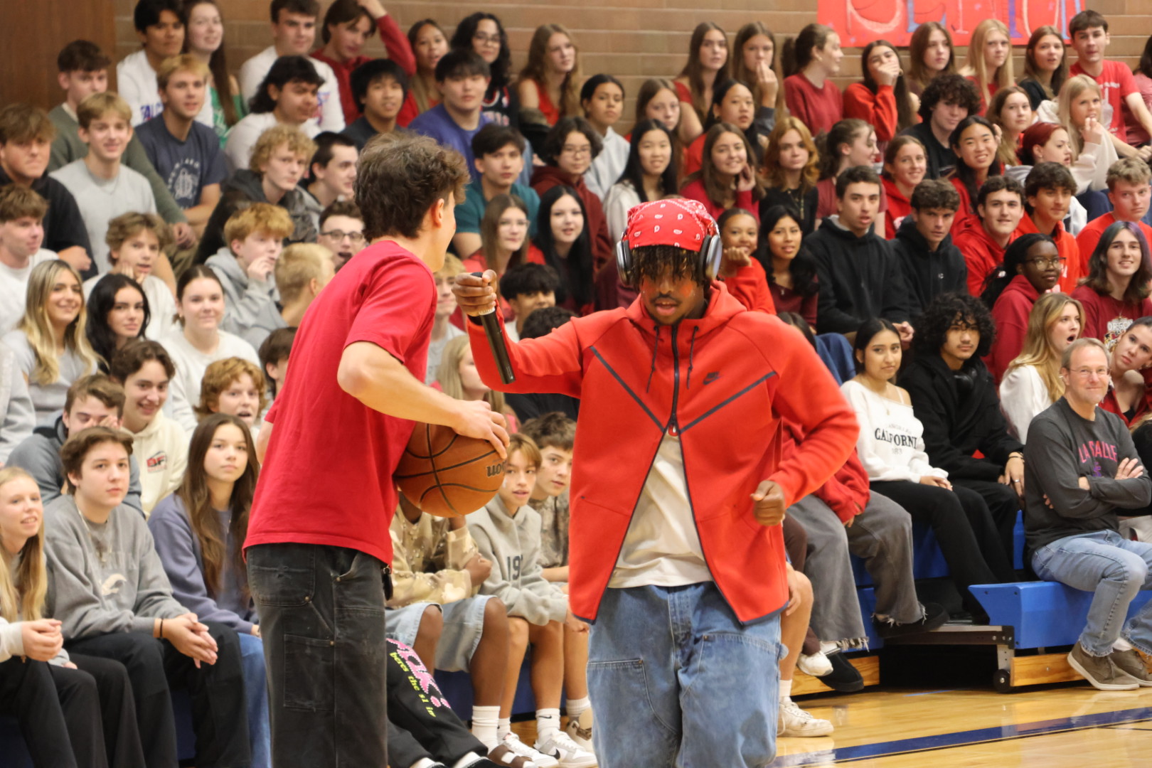 Photo Story: La Salle Football Hosts Westview After a Welcome Week Pep Assembly