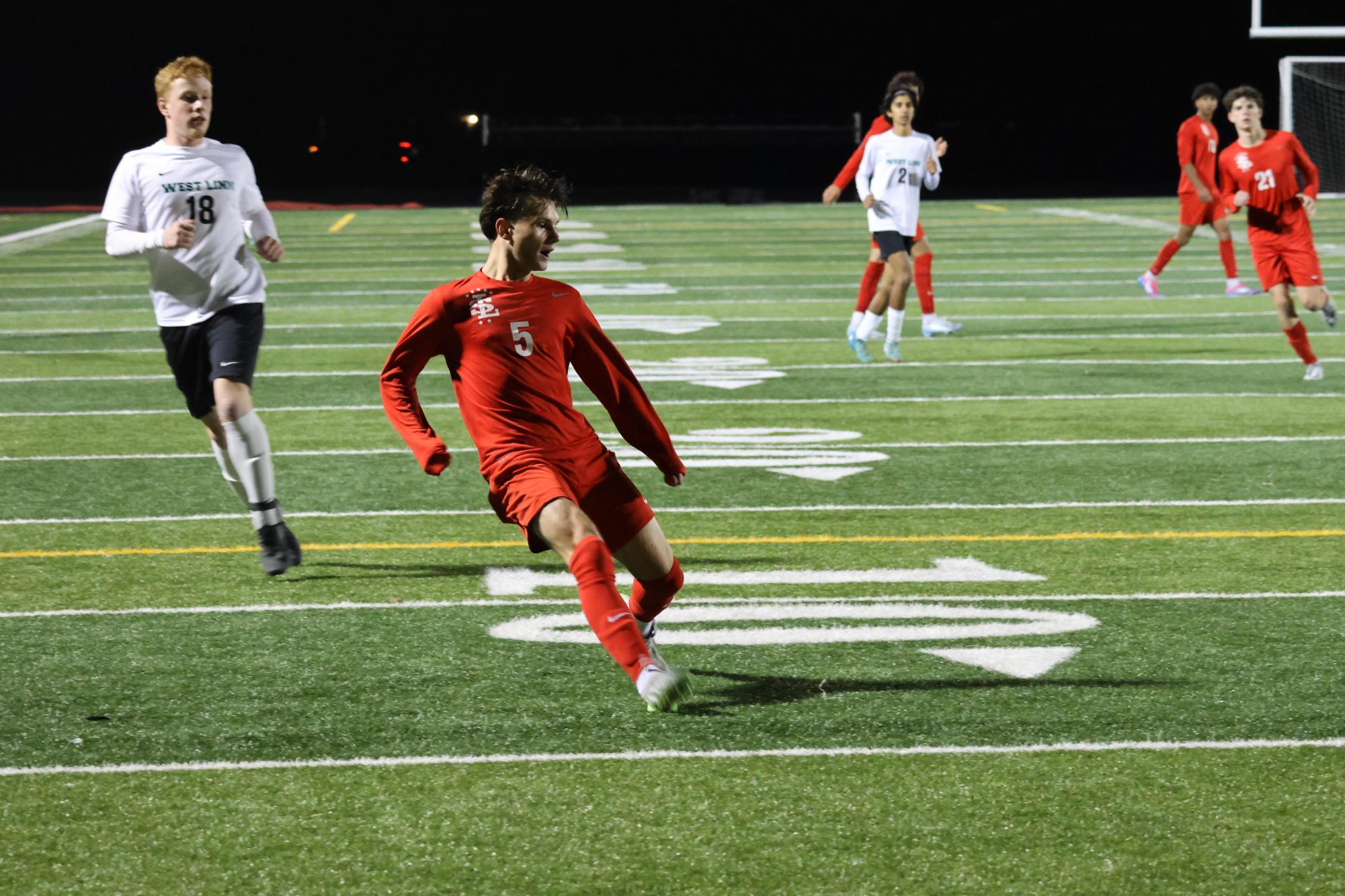 Photo Story: Falcons Boys Varsity Soccer Fends Off West Linn in a 2–1 Win