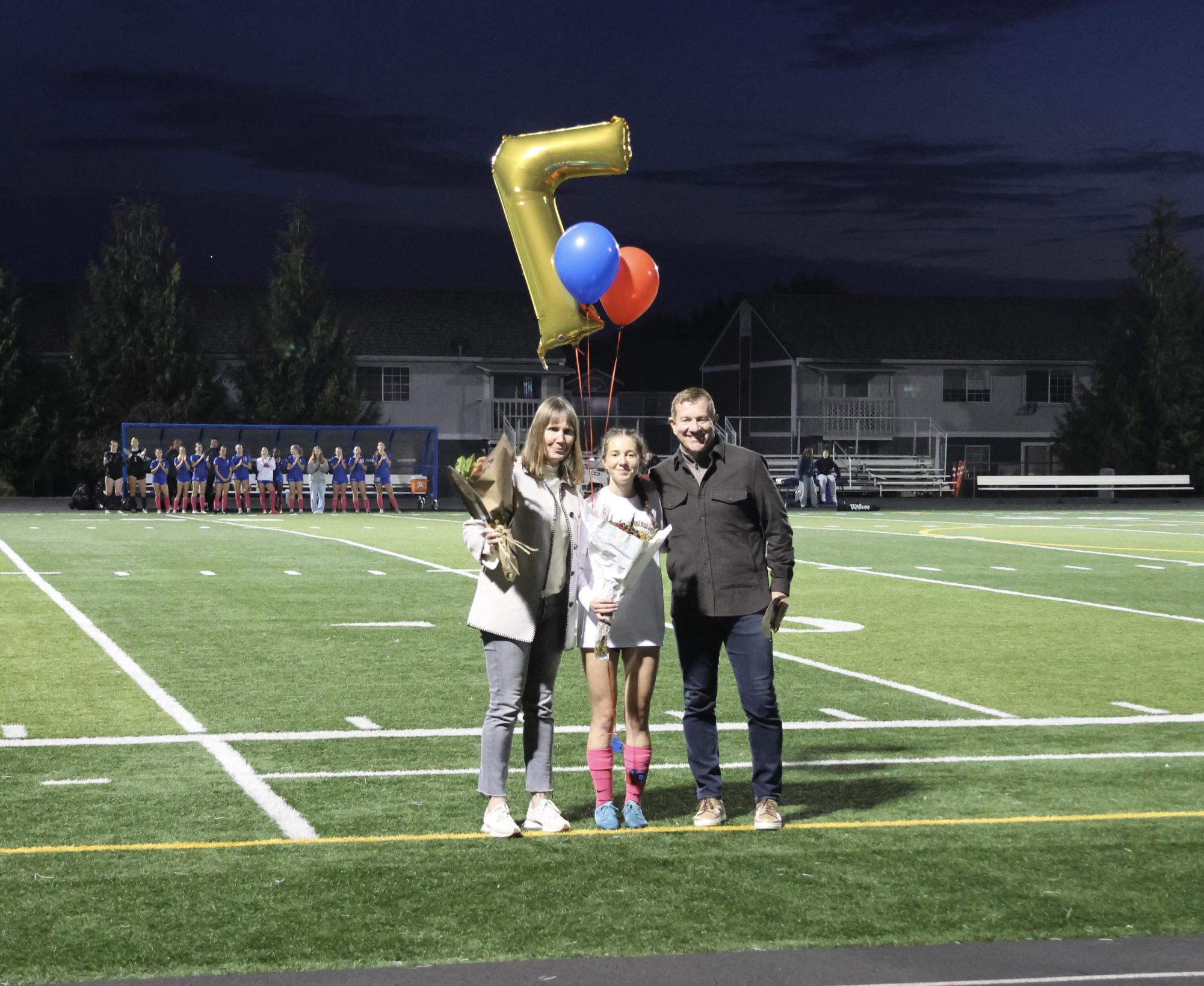 Photo Story: The Varsity Girls Soccer Team Celebrates Senior Night With a 6–0 Win