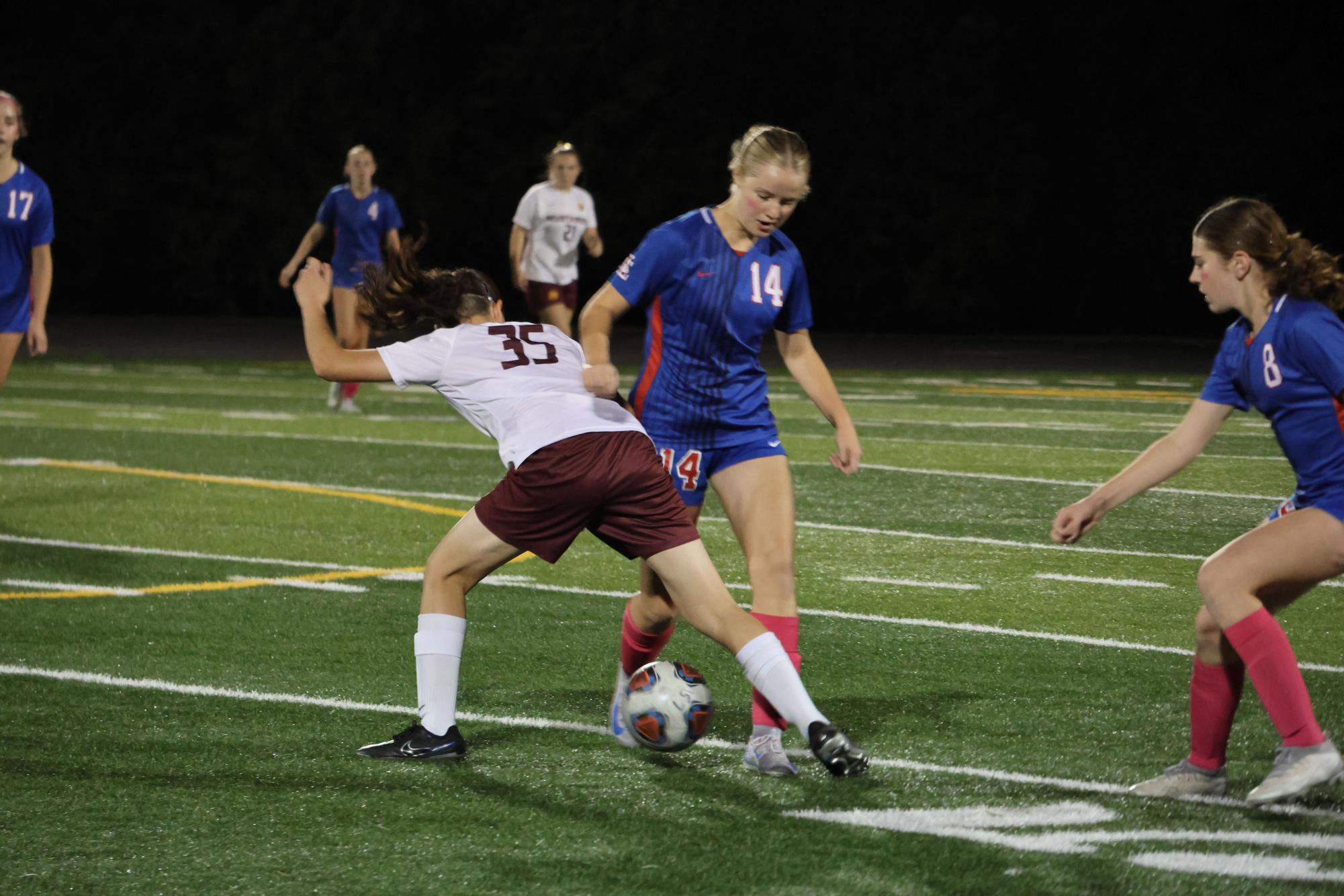 Photo Story: The Varsity Girls Soccer Team Hosts Future Falcon Night, Pulling Ahead to a 4–0 Victory Over Milwaukie High School