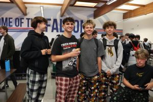 The theme “Starry Night” allowed Falcons to roll out of bed and head to school in their pajamas on Monday, Oct. 7. 