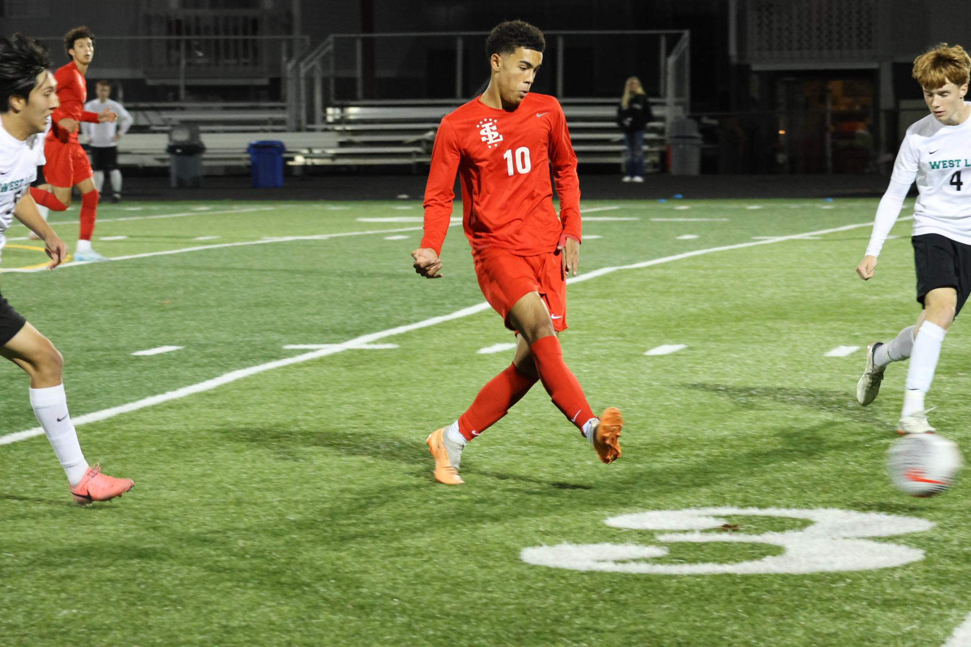 Photo Story: Falcons Boys Varsity Soccer Fends Off West Linn in a 2–1 Win