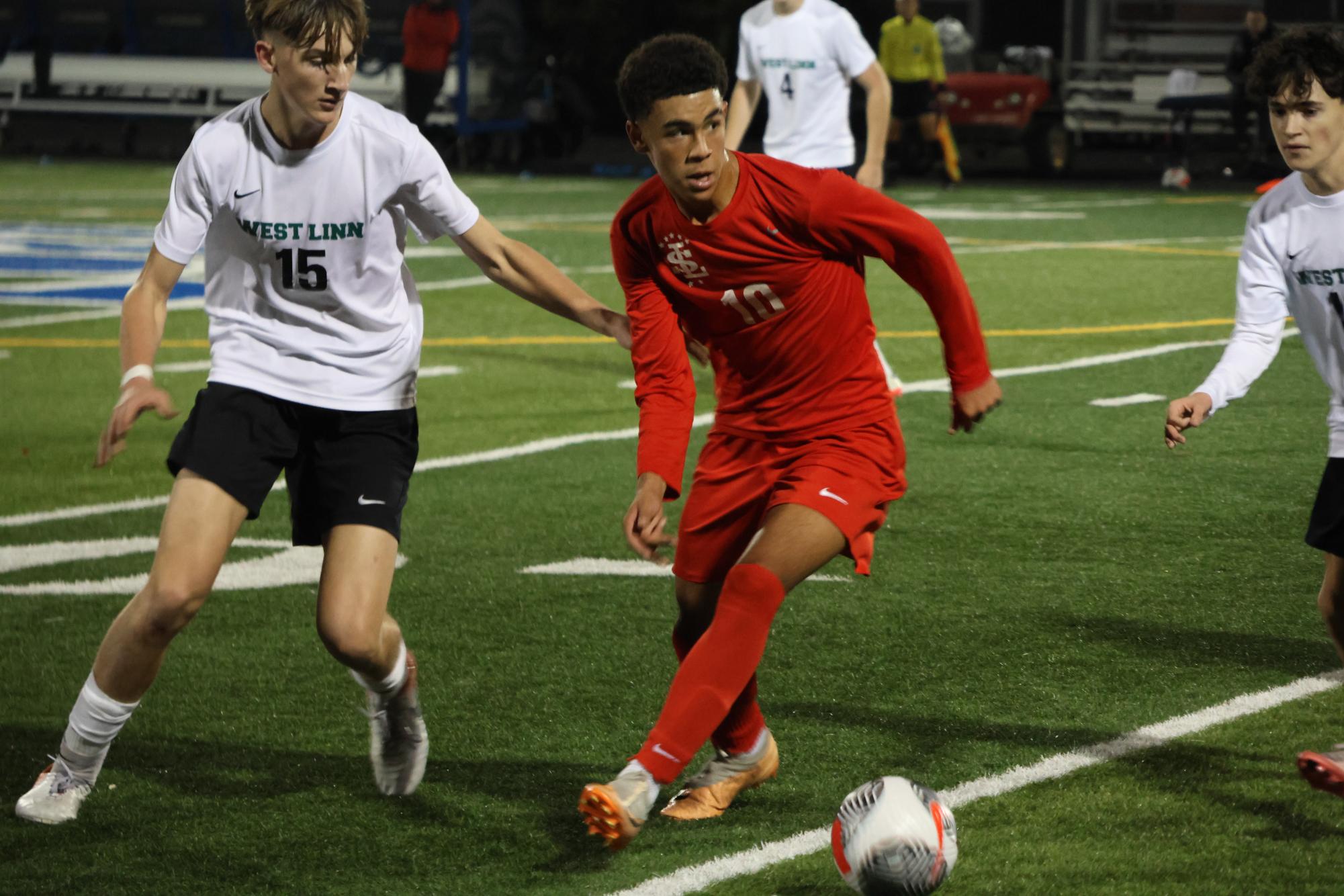 Photo Story: Falcons Boys Varsity Soccer Fends Off West Linn in a 2–1 Win