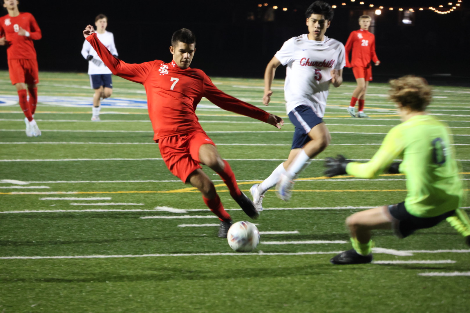 Photo Story: Boys Soccer Dominates Churchill 9–2 in the First Round of State Playoffs