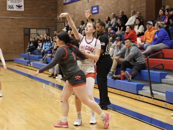 The Lady Falcons started off their season with a 64-43 win against North Eugene.