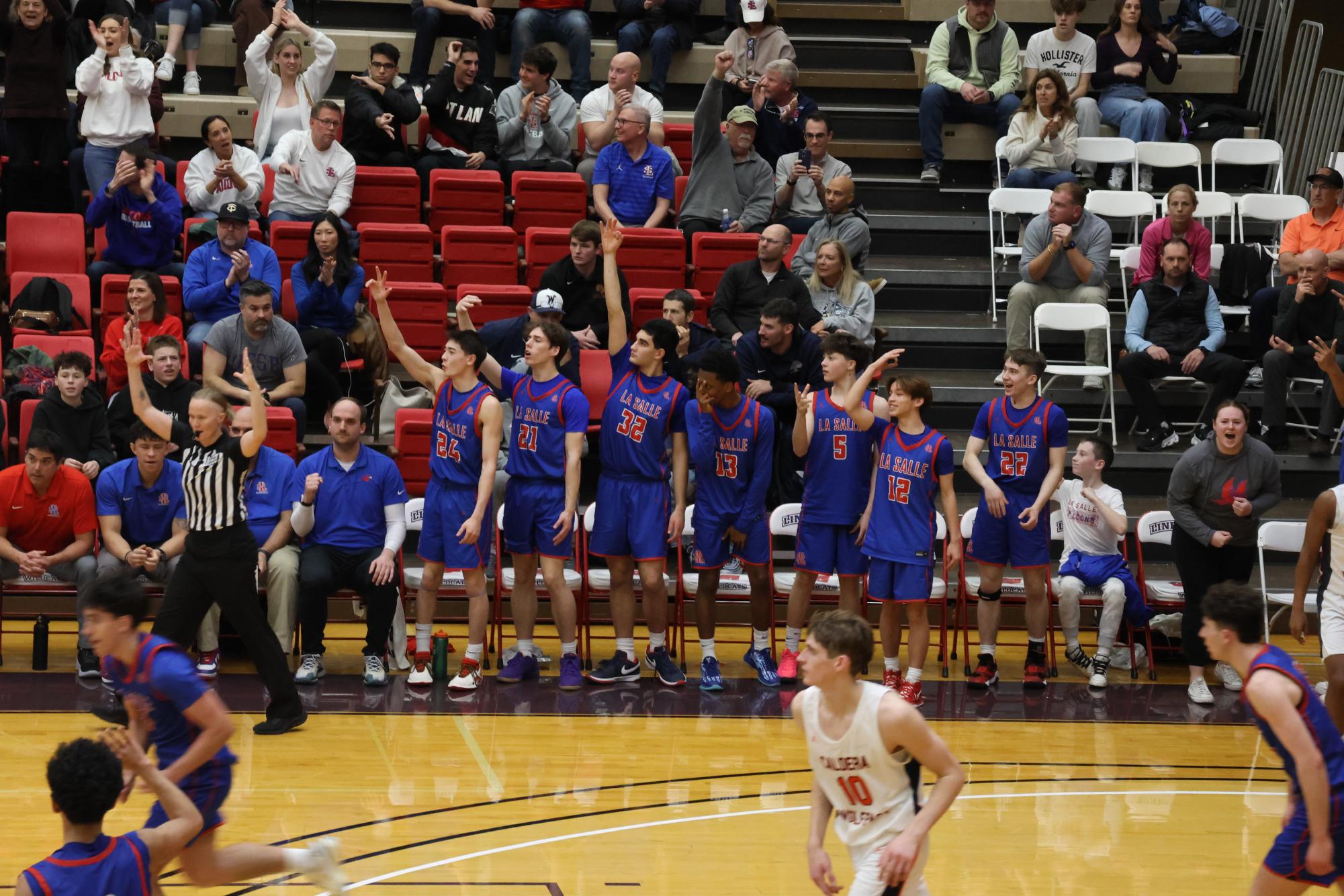 Photo Story: Falcons' Boys Basketball Fly Past First Seed Caldera