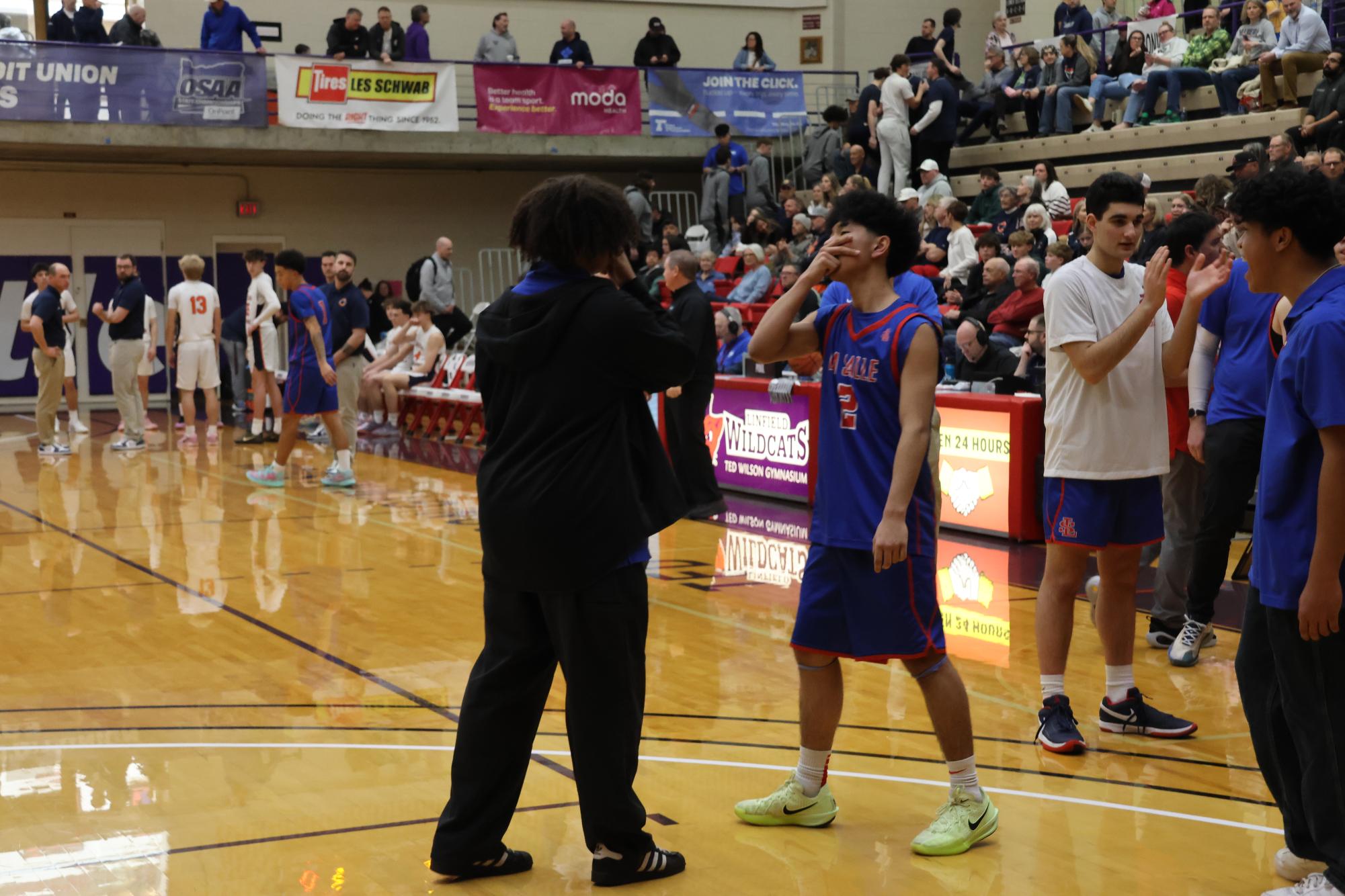 Photo Story: Falcons' Boys Basketball Fly Past First Seed Caldera