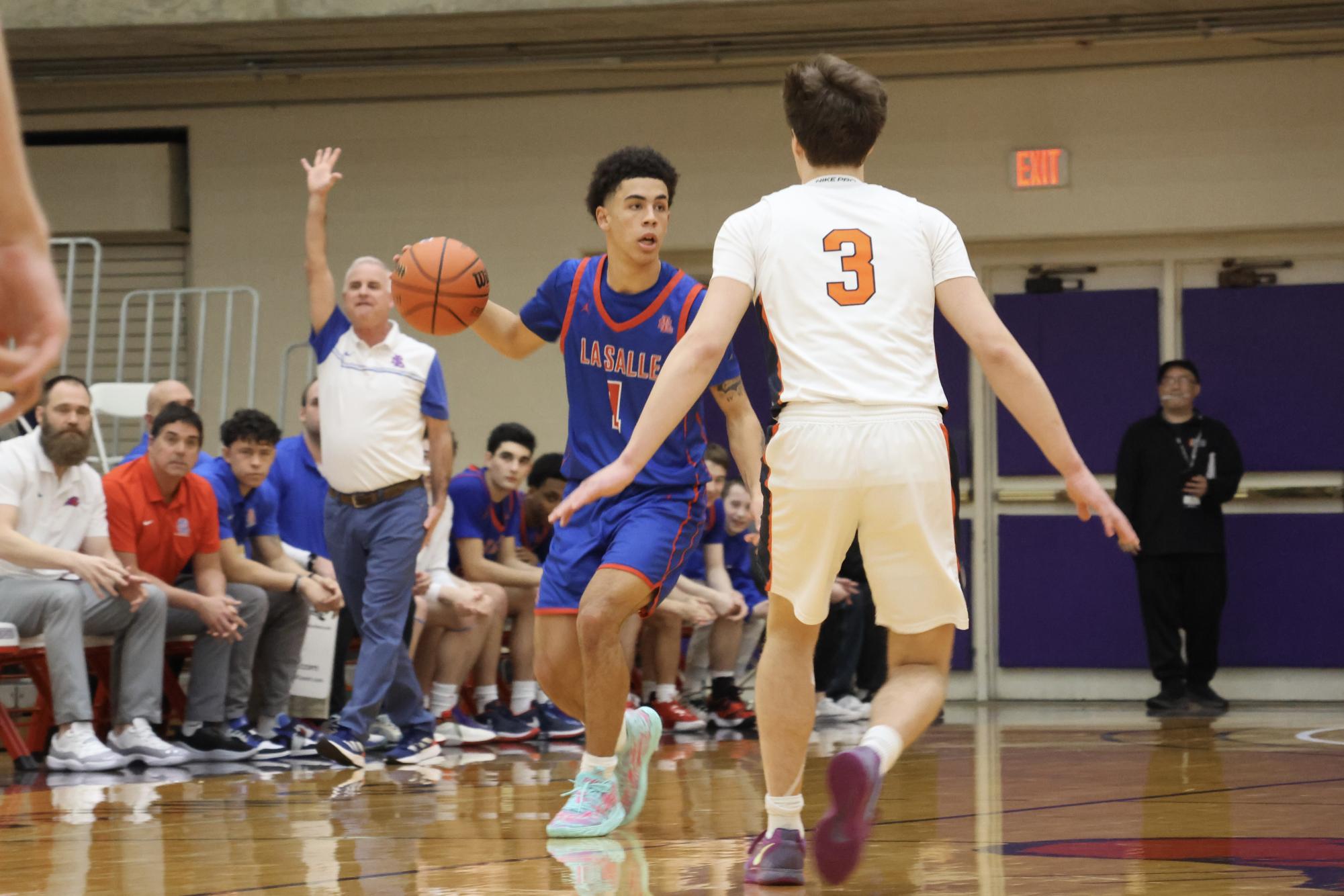 Photo Story: Falcons' Boys Basketball Fly Past First Seed Caldera