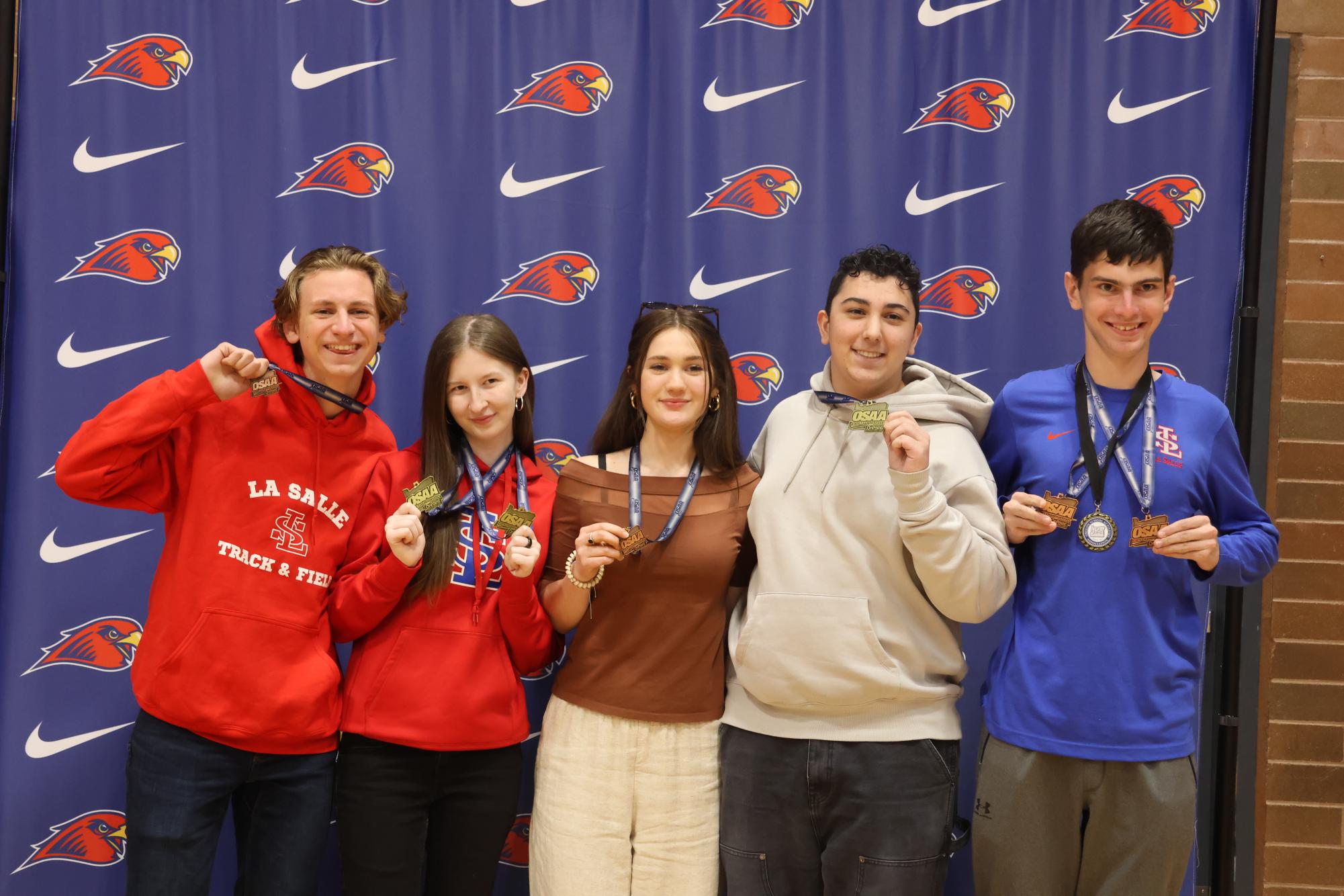La Salle’s Speech & Debate Team finalists flaunting their medals on Wednesday, April 30.
