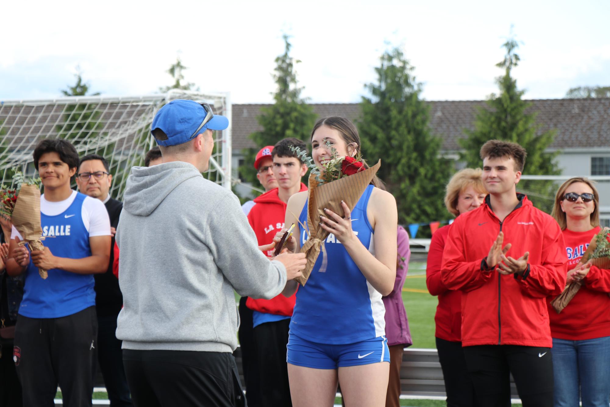 La Salle Track and Field Team Celebrates Their Senior Night with A Number Of Wins