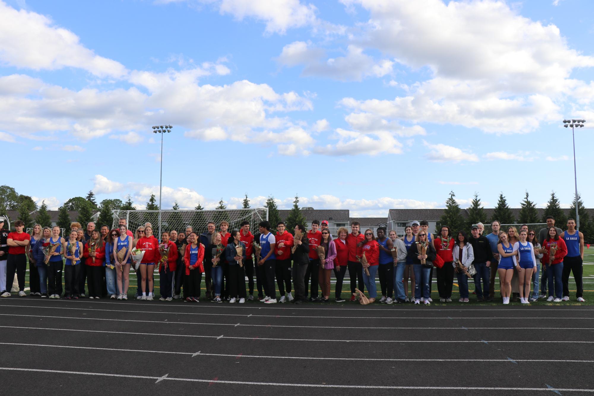 La Salle Track and Field Team Celebrates Their Senior Night with A Number Of Wins