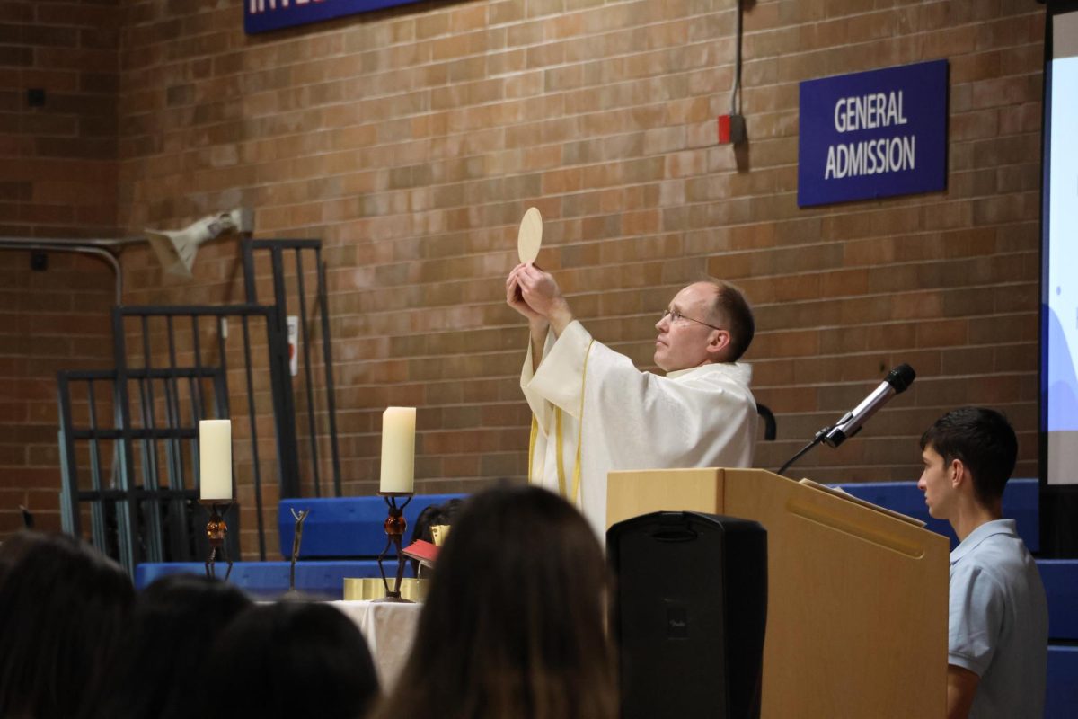 As part of Founder's Week festivities, La Salle students attended Founder's Mass on Wednesday, May 28, celebrating St. John Baptist de La Salle.