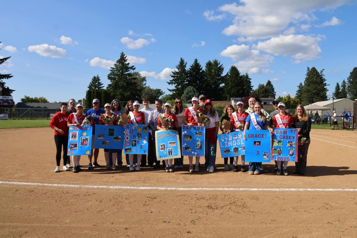The Falcons varsity softball team celebrated eight different seniors for Senior Night against Hillsboro High School as they went on to get a 11-10 win.
